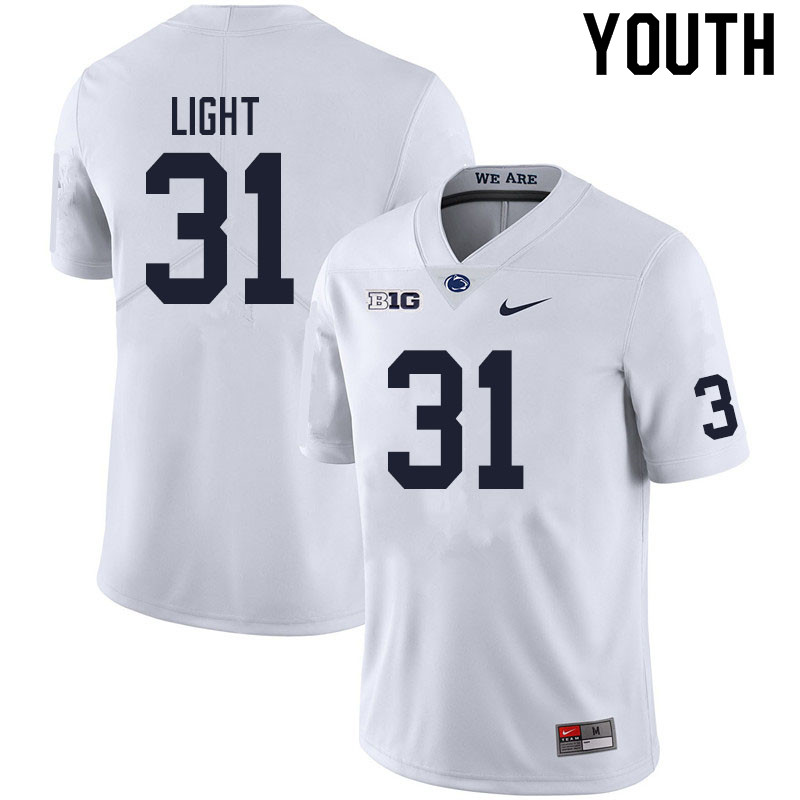 NCAA Nike Youth Penn State Nittany Lions Denver Light #31 College Football Authentic White Stitched Jersey VJI6798BI